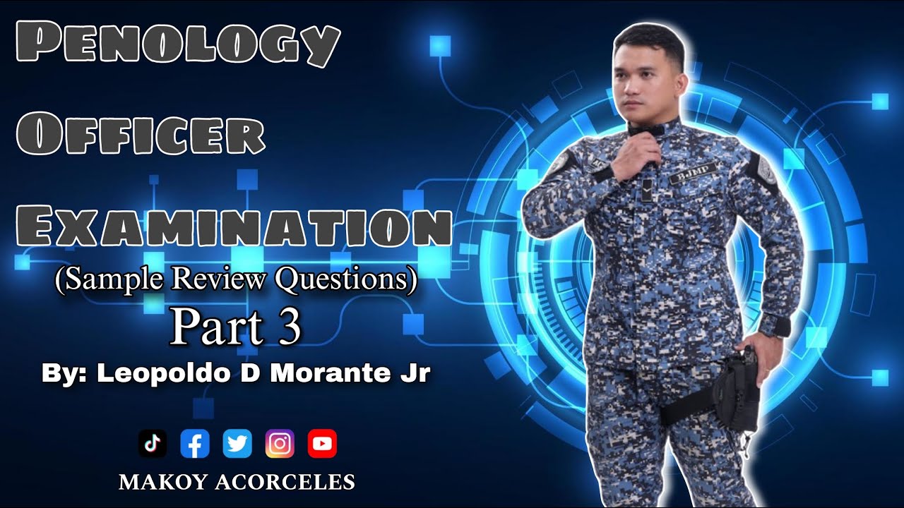 POE | Penology Officer Examination Sample Review Questions - Part 3