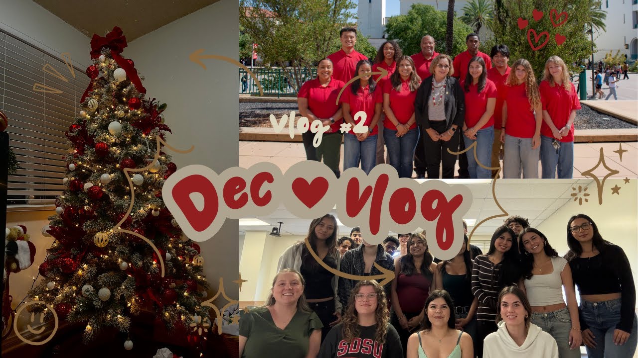 December vlog !! ( first semester of college done !)