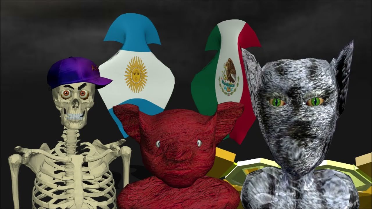 CHINITA starring the MICE, FLAG, ACHMED and CYBORG CAT - 3D ANIMATED MASHUP SPOOF CLIP