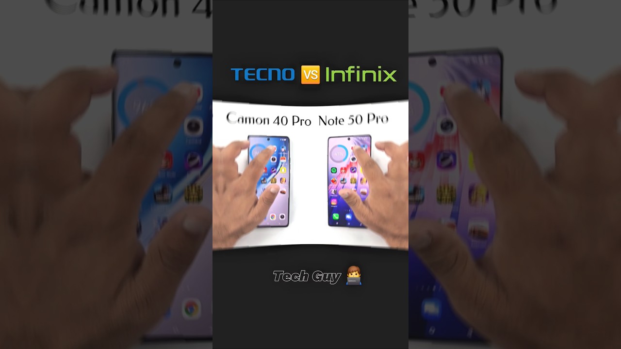 Tecno CAMON 40 PRO vs Infinix NOTE 50 PRO⚡️SpeedTest!🔥☠️✅️👨&zwj;💻#viralvideo #shorts