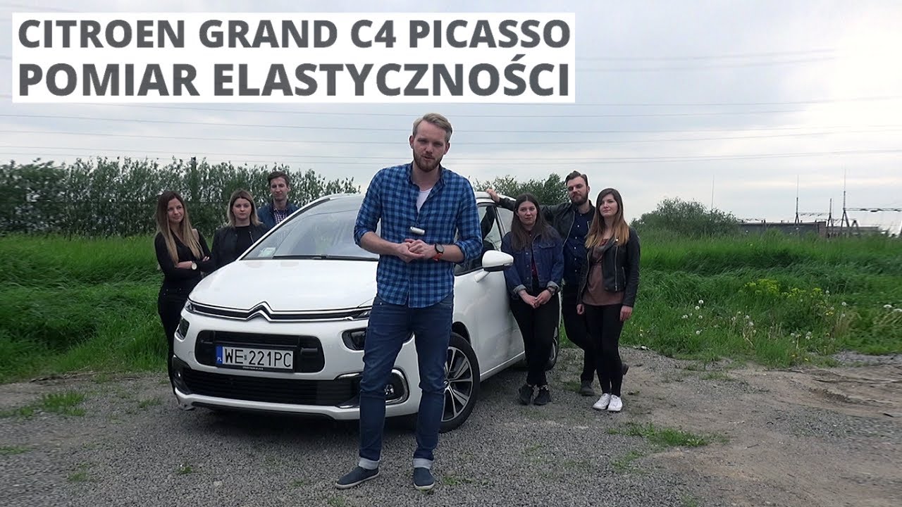 Sam kierowca kontra komplet pasażer&oacute;w - wyprzedzanie w Citroen Grand C4 Picasso 1.6 THP