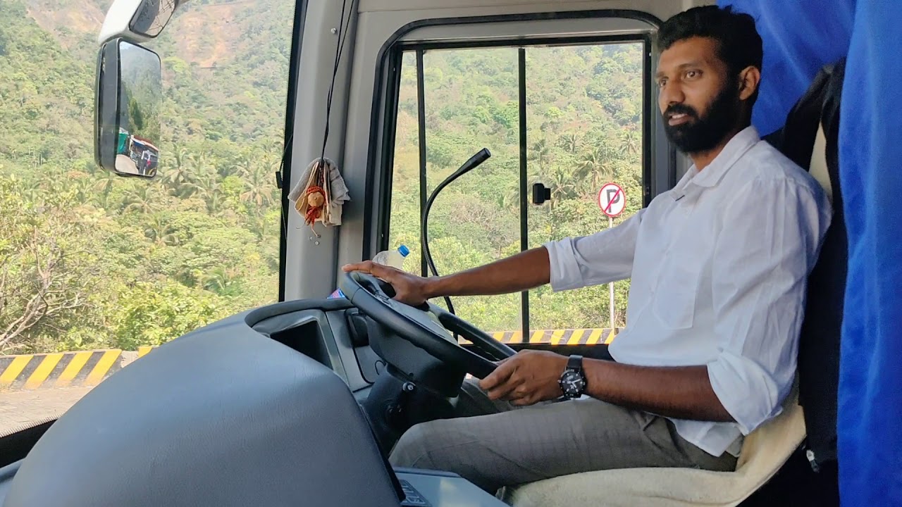 SRS SCANIA 14.5 amazing drive in hairpin bend ghat road!!!!!