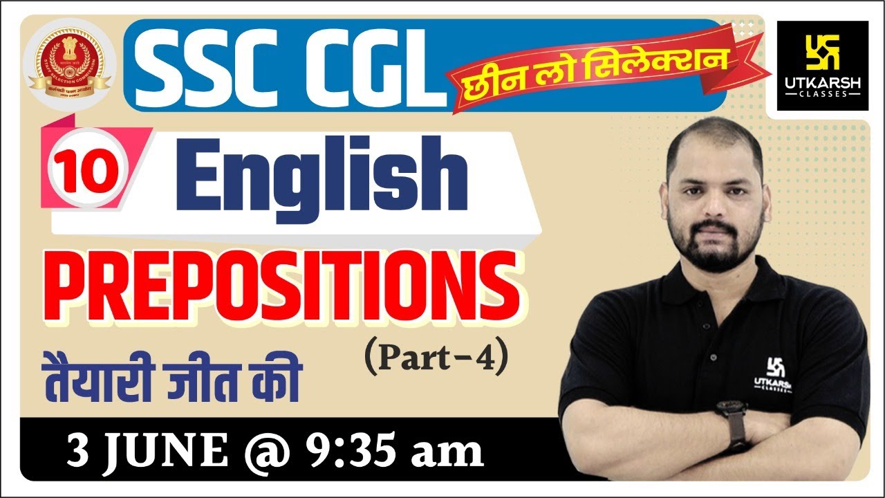 Prepositions #4 || English || Advance Method For SSC || By Ravi sir