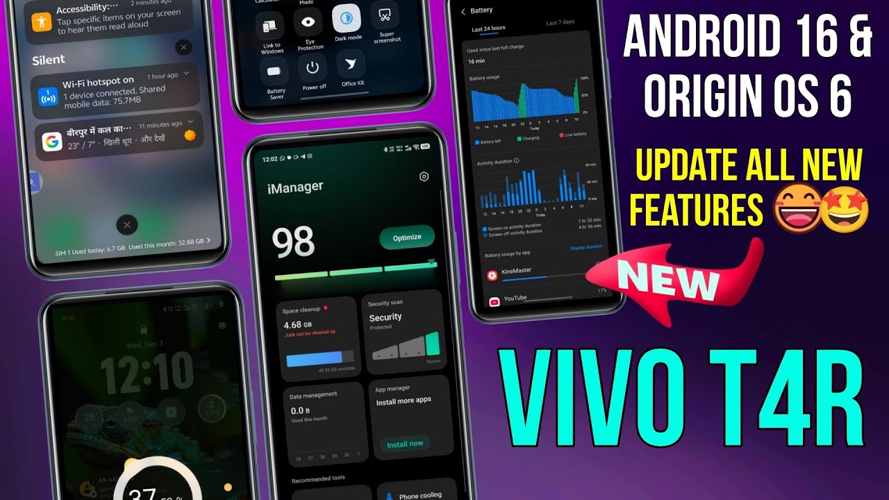 Vivo T4R Android 16 Update Features | Vivo T4R Origin Os 6 Features | Vivo Android 16 Update Review