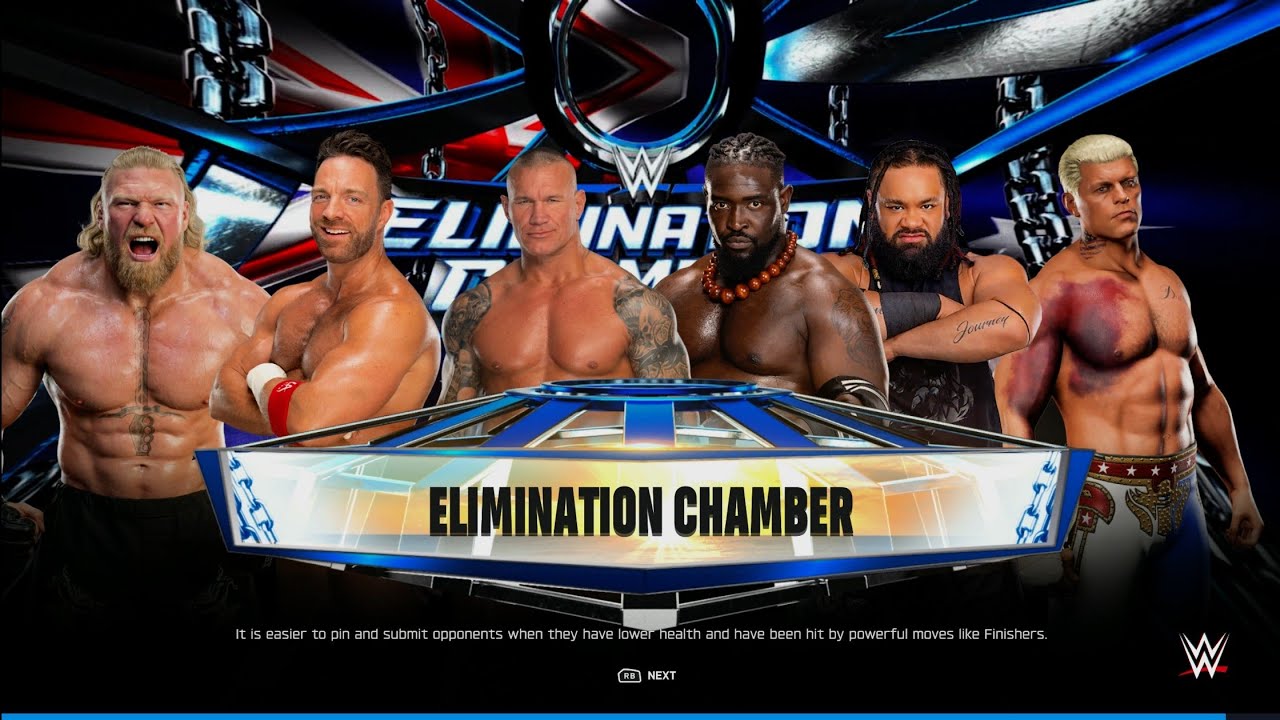 Orton Vs Jacob Vs Lesnar Vs Cody Vs La Knight Vs Oba Femi - Elimination Chamber Match | WWE 2k25 