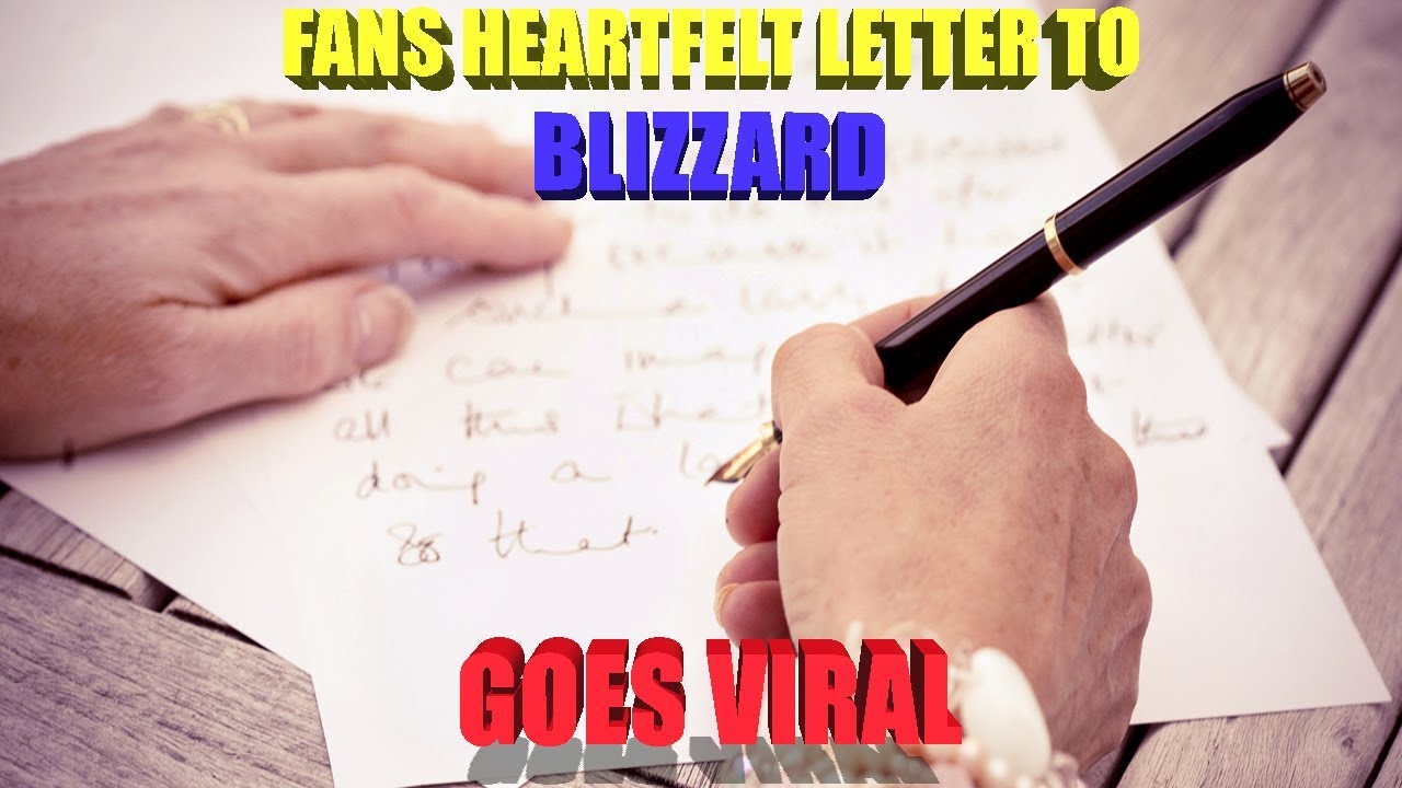 A letter to Blizzard goes Viral