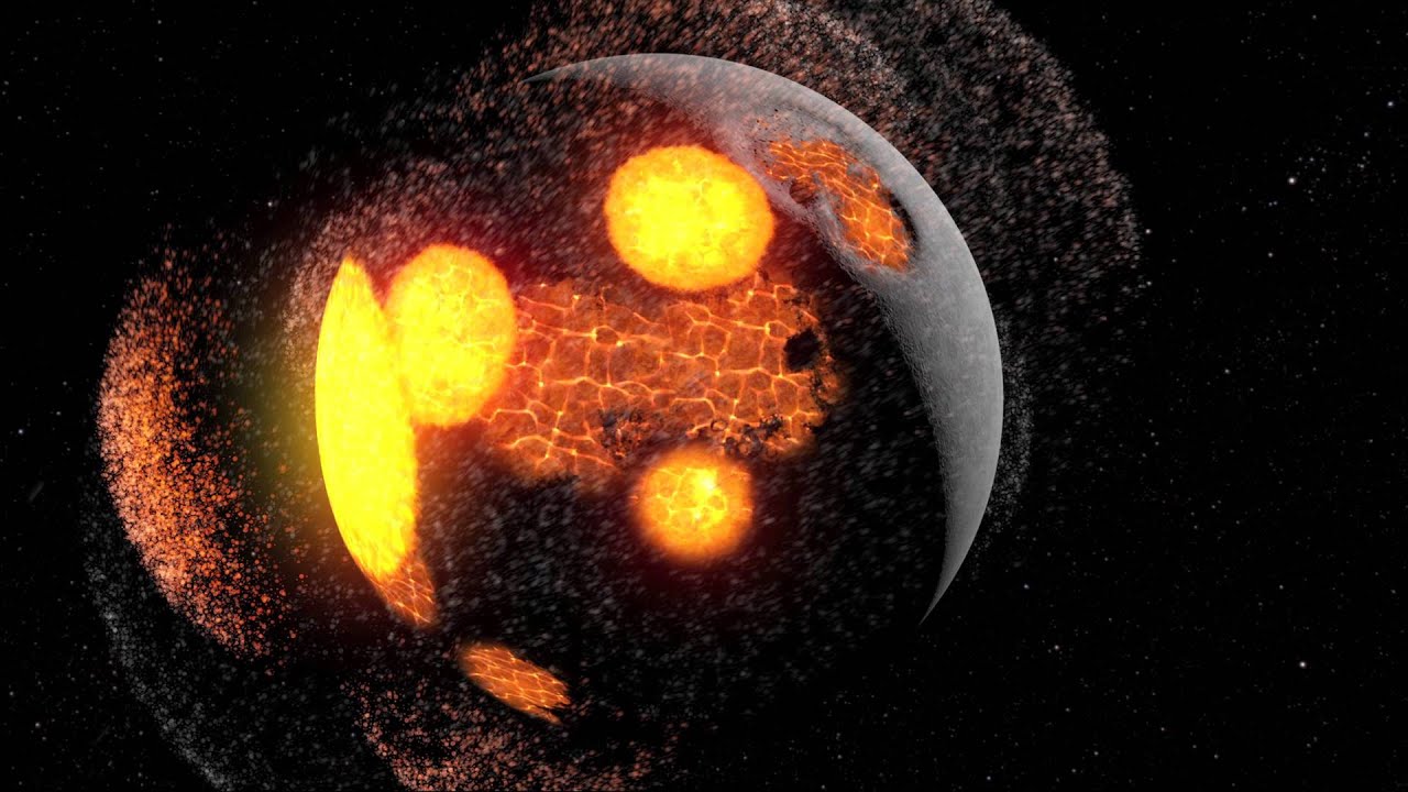The Moon Battered by Impacts