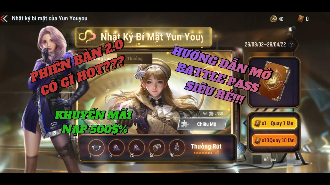 [CFL]: REVIEW BIG UPDATE 2.0 | HƯỚNG DẪN NẠP MỞ BATTEL PASS SIÊUU RẺ!