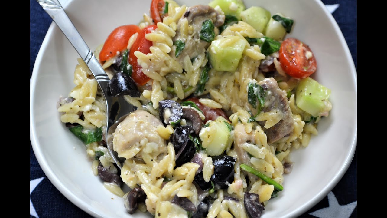 Instant Pot Mini 3qt Mediterranean Chicken and Orzo