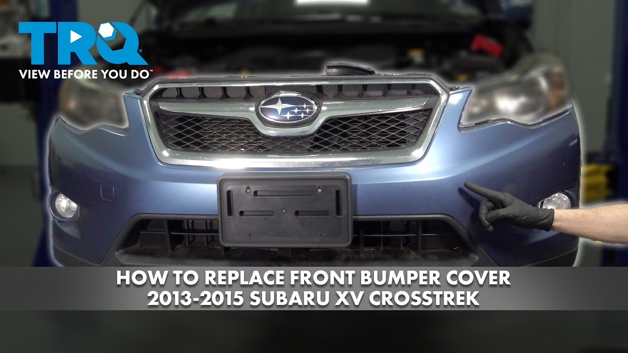Как заменить переднюю накладку бампера на Subaru XV Crosstrek 2013-2015 годов выпуска