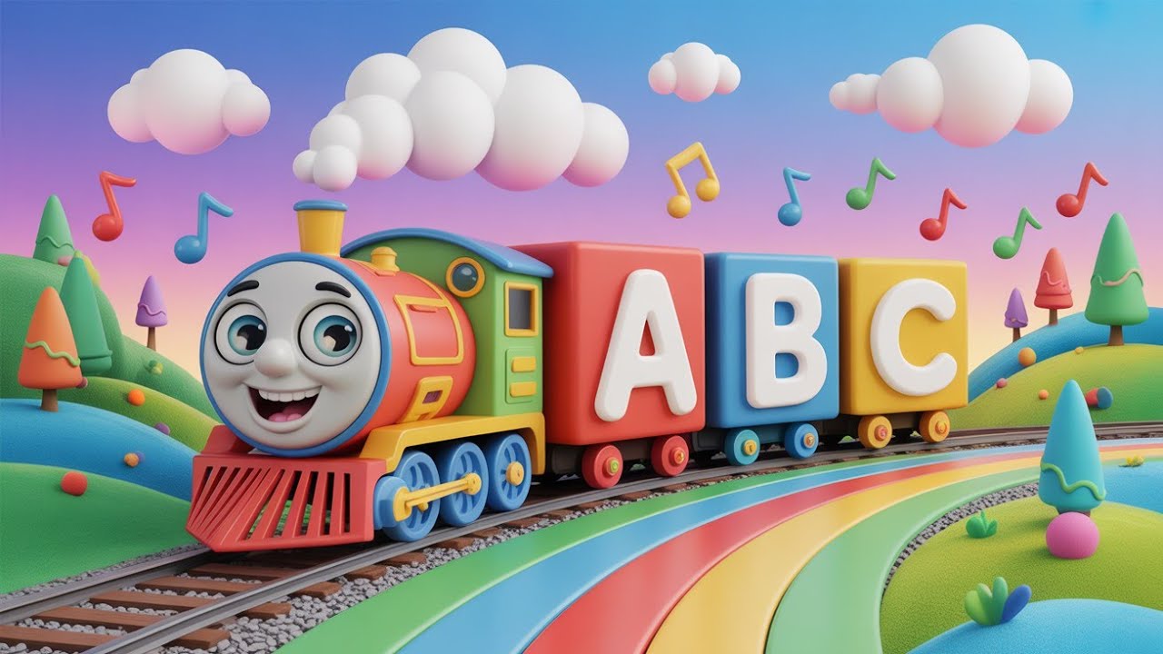ABC Train Song 🚂 | Learn Alphabet with Choo-Choo Fun || @finallykidstv 