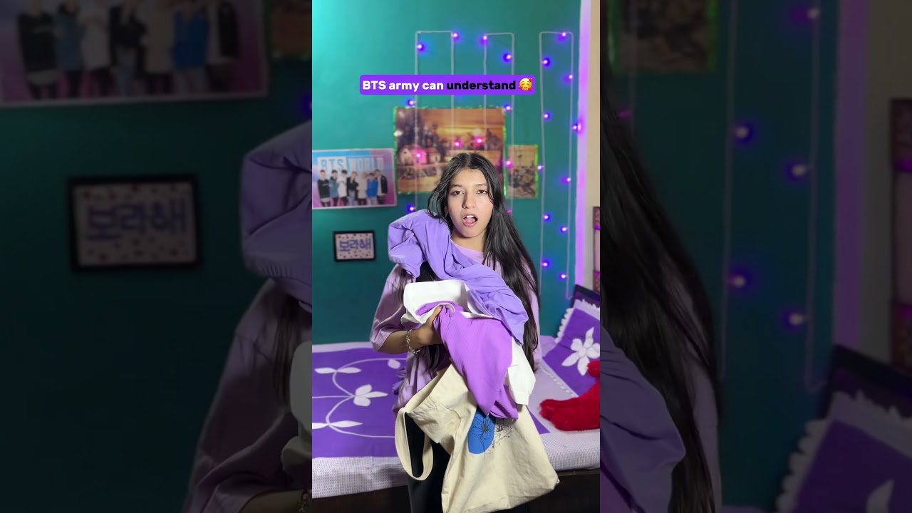 BTS army obsessed with purple 💜🥰💜 #viralshort #btasarmy #shortvideos