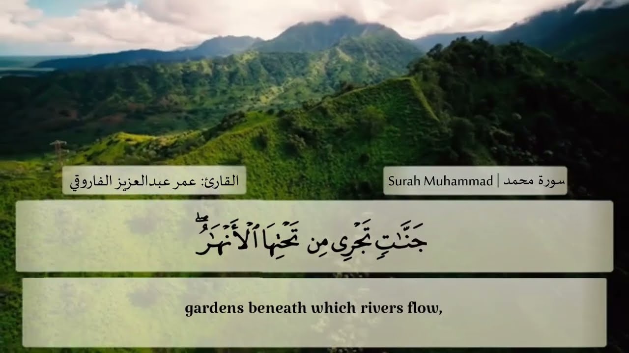 سورة محمد (كاملة ) - القارئ عمر الفاروقي | Surah Muhmmad - Qari Omar Al Farooqi
