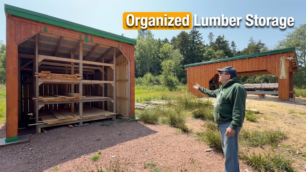 Lumber storage for my portable sawmill operation