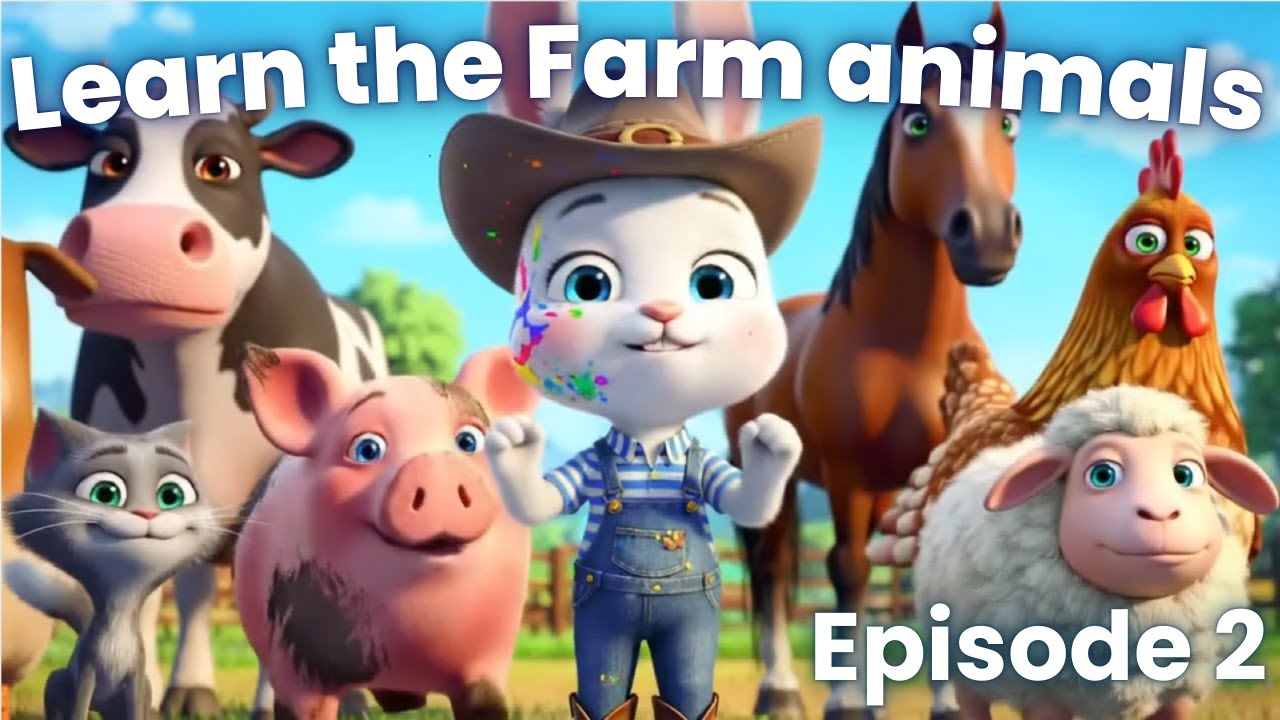 Learn Animal Names - Farmyard Fun - Episode 2