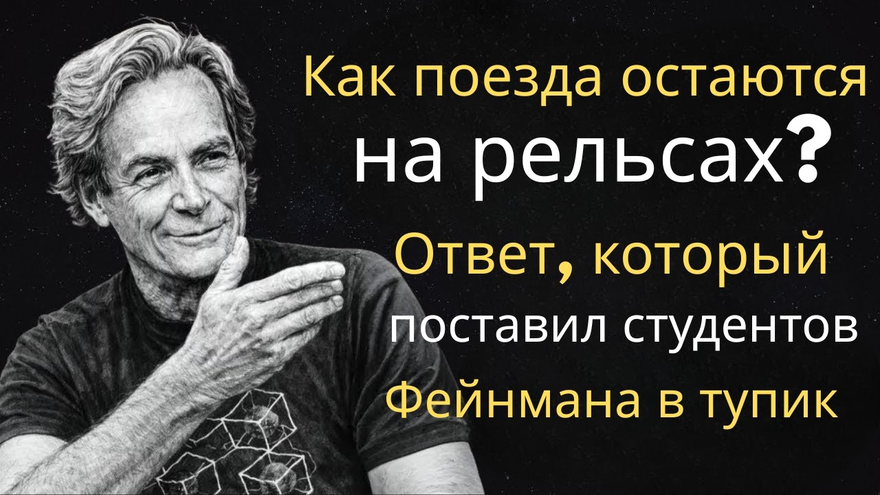 Как поезда остаются на рельсах? — Ответ, который поразил студентов Фейнмана