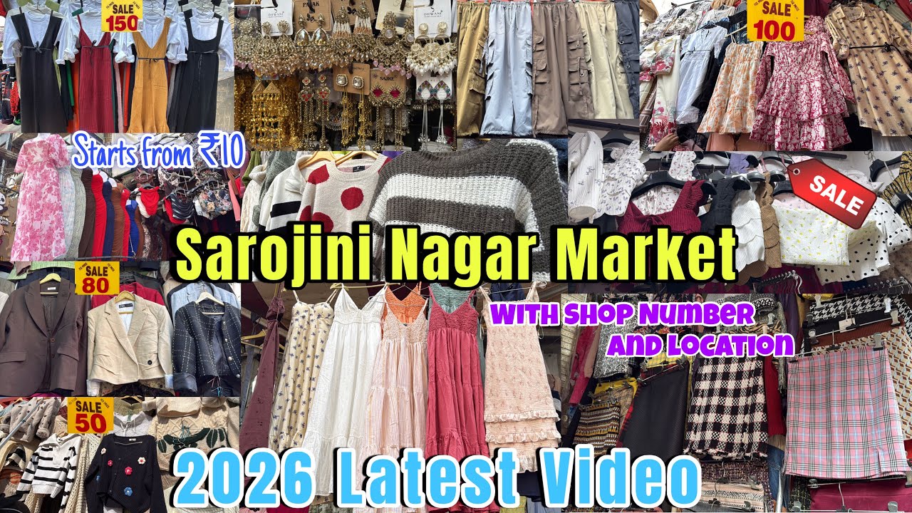 Sarojini Nagar Market Delhi😍| Sarojini Nagar Winter Collection 2026 with Shop Number | Jasmine kaur