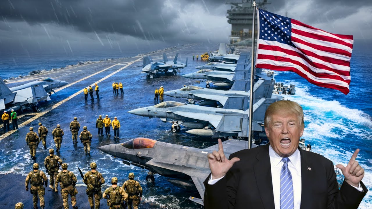 IRAN ON EDGE! US Carrier Arrives With Dozens of Fighter Jets & Elite Troops