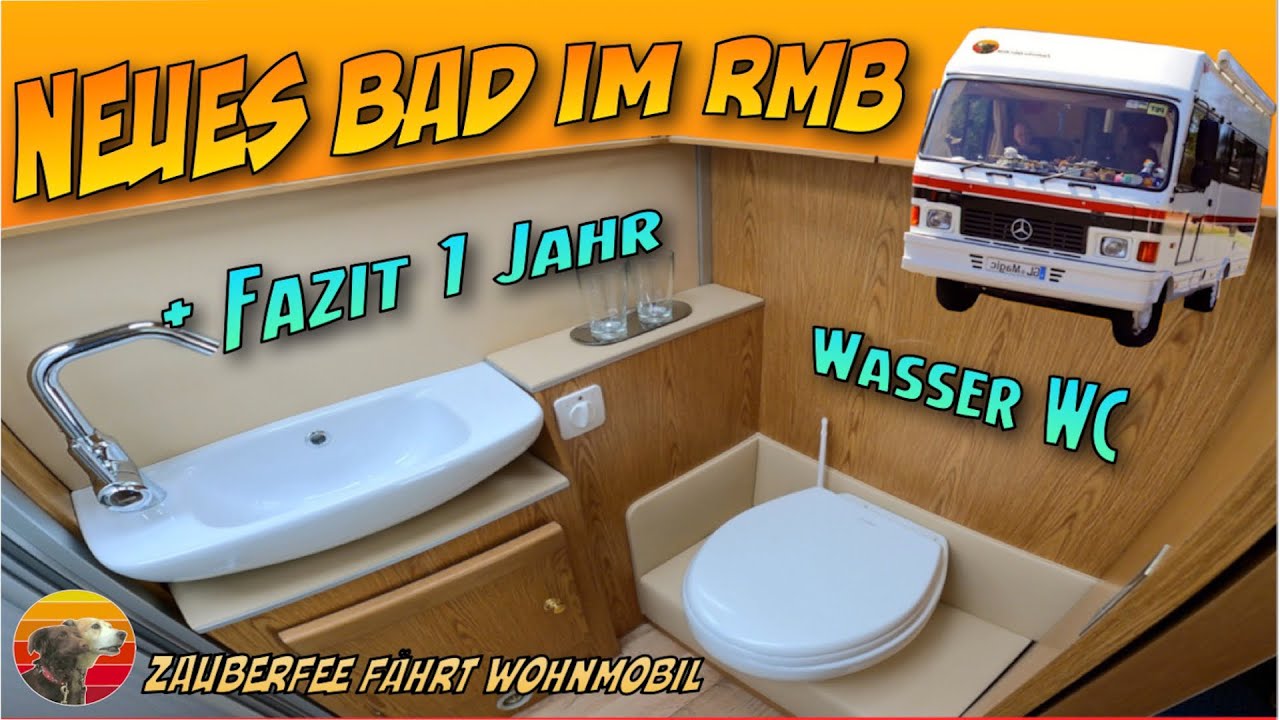 Wohnmobil Toilette Selbstausbau, Tausch Waschbecken+WC ohne Chemie, Fazit Zerhacker-WC nach 1 Jahr
