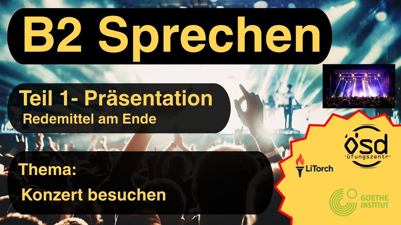 Konzert besuchen B2 Sprechen Teil 1