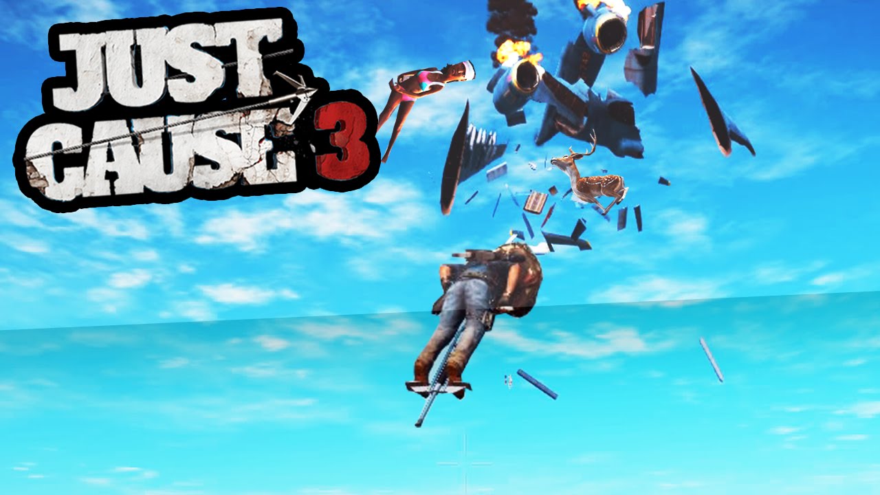 POGO STICKING OUT A CARGO PLANE IN JUST CAUSE 3! (Just Cause 3 Funny Moments) | SuperRebel