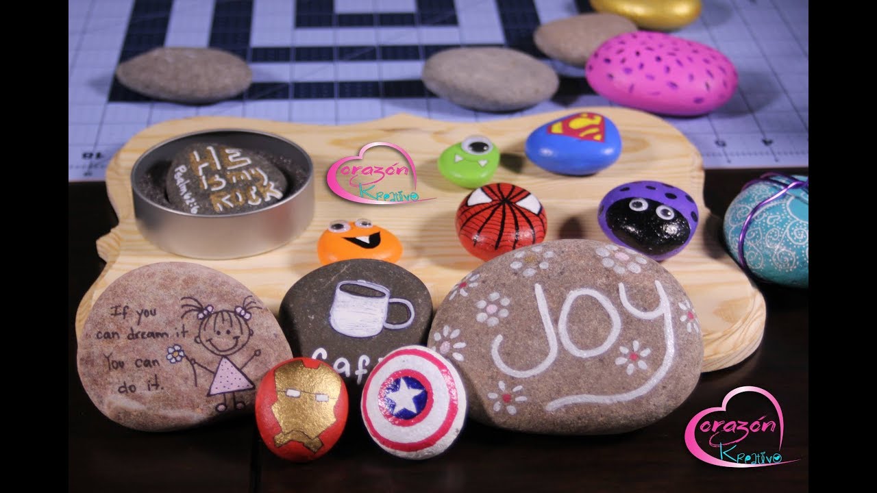 Como Pintar Piedras y hacerlas decorativas D.I.Y