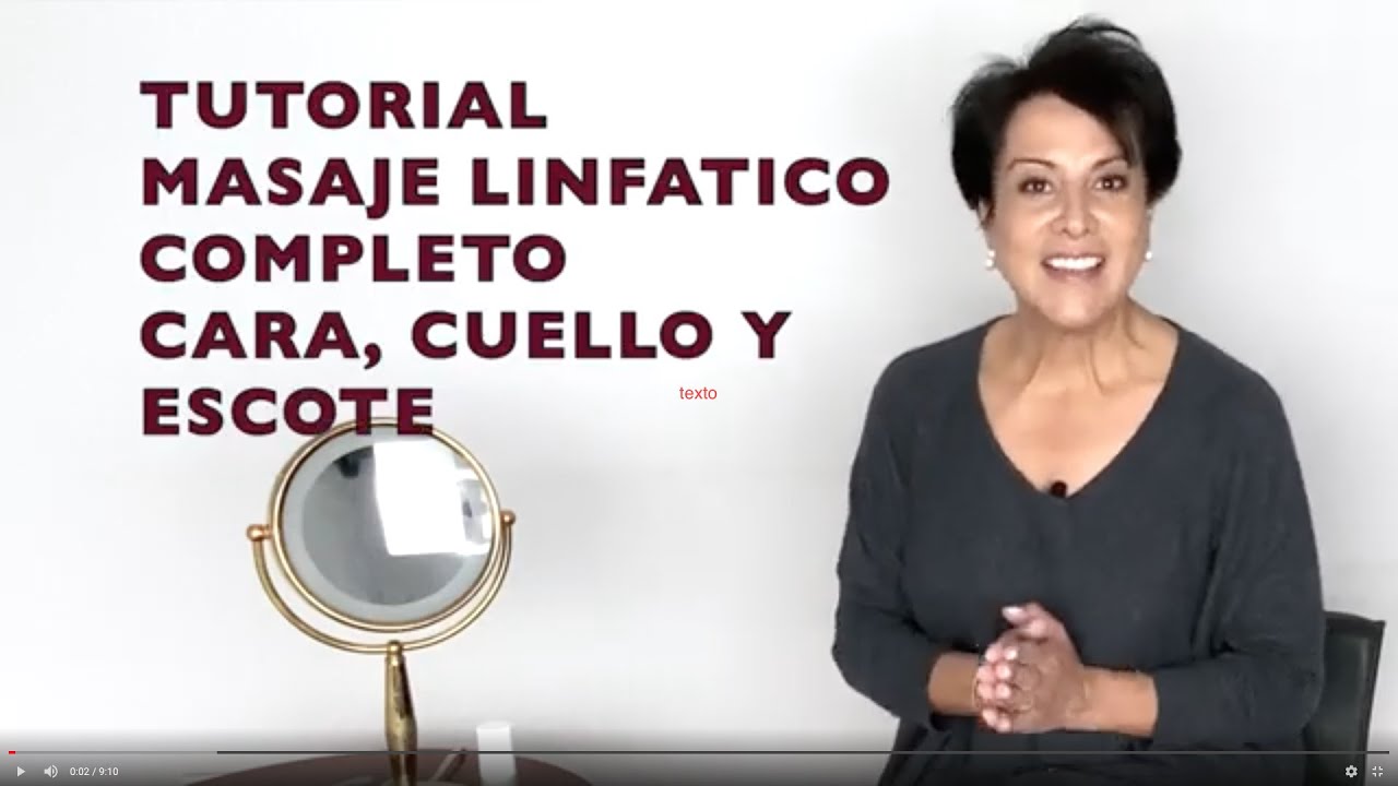 MASAJE LINFATICO COMPLETO: cara, cuello y escote