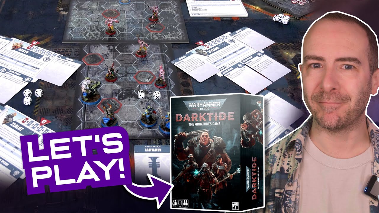 Let's Play DARKTIDE: THE MINIATURE GAME | Warhammer Board Game Playthrough