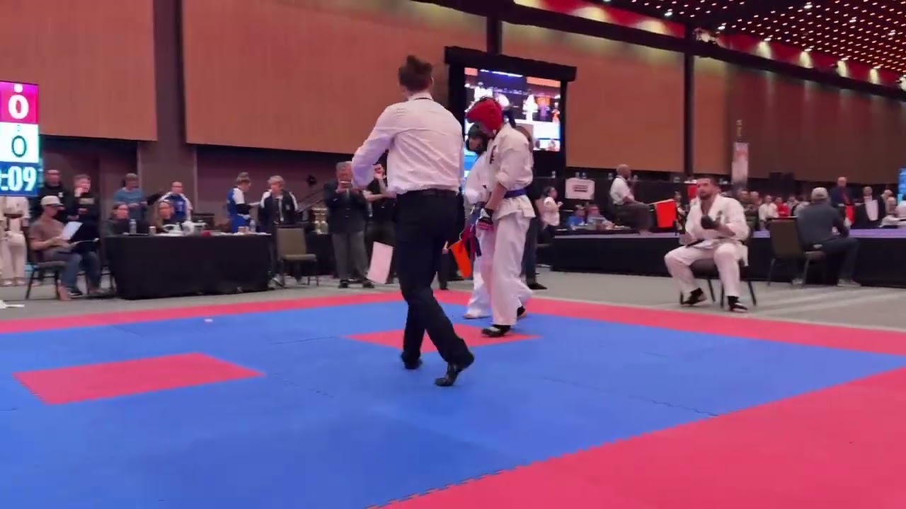 Davey Xu vs. Gilberto Aponte, Kyokushin Semi-Knockdown (Match 1/2)