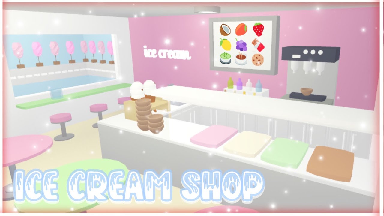 Ice Cream Shop Speed Build 🍦 - Adopt Me Speed Build & Tour • Itz Sweet Mango ♡︎
