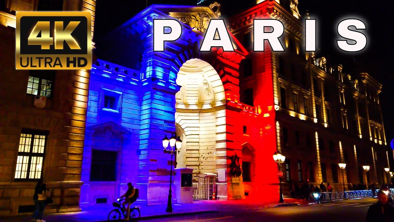 🇫🇷Paris Nightfall 4K Walk - Île de la Cité - Latin Quarter - November 2022