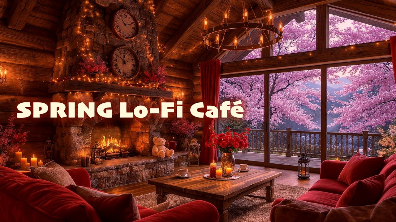 Log Cabin Retreat | Fireplace Warmth and Serene Window Views for Unwinding