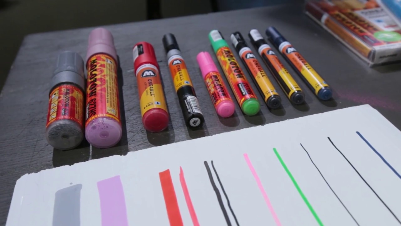 Акриловые маркеры Molotow One4all | Graffitimarket.ru