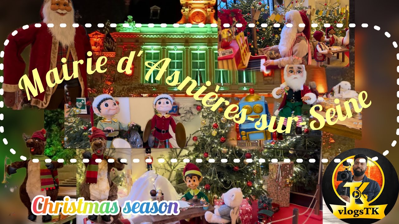 🇫🇷 Christmas season 🇫🇷🌲🎅🏻🤶🧑‍🎄 Mairie d'Asnières-sur-Seine🌲🌲#2025 #francevisa 🇫🇷#ukvisa 🇬🇧#christmas 