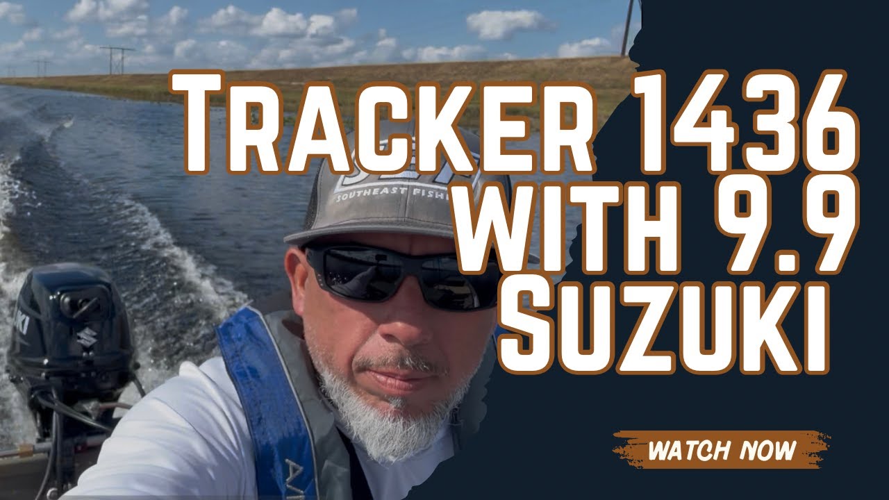Tracker Grizzly 1436 Jon Boat with 9.9 Suzuki 4 Stroke water test