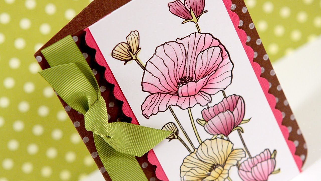 Blender Pen Flowers - Make a Card Monday #163