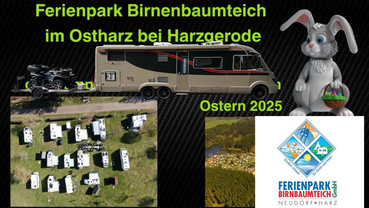Ferienpark Birnbaumteich im Ostharz bei Harzgerode - Ostern 2025