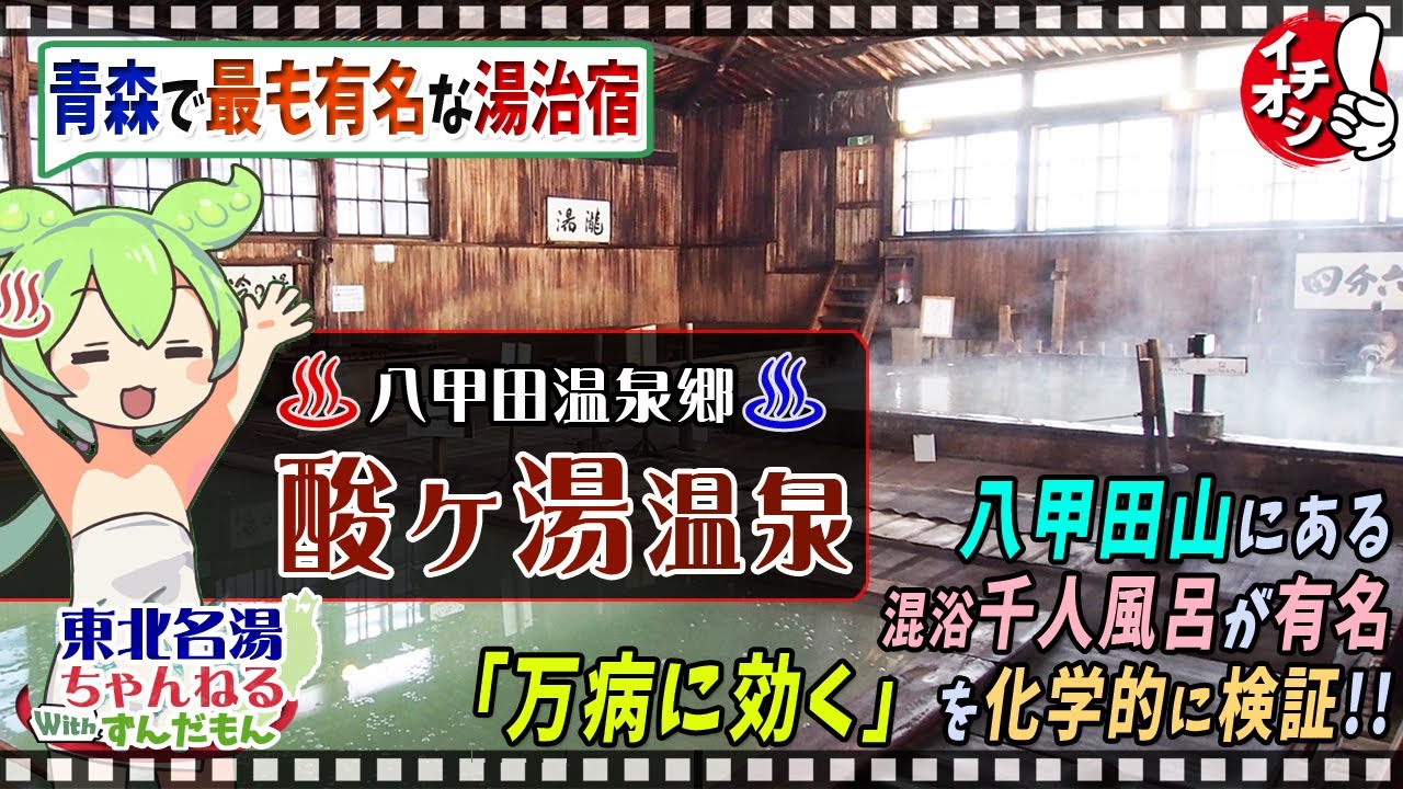 【酸ヶ湯温泉】《八甲田温泉郷》1月観測史上最高積雪量を更新中！ 名湯をずんだもんが解説！ 施設情報や成分表など訪れる前に役立つ情報もり沢山で紹介するのだ！【東北名湯ちゃんねる】