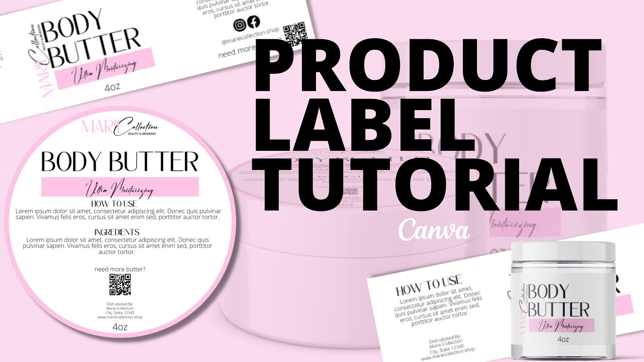 Product Label Tutorial | DIY Product Label | Canva Tutorial