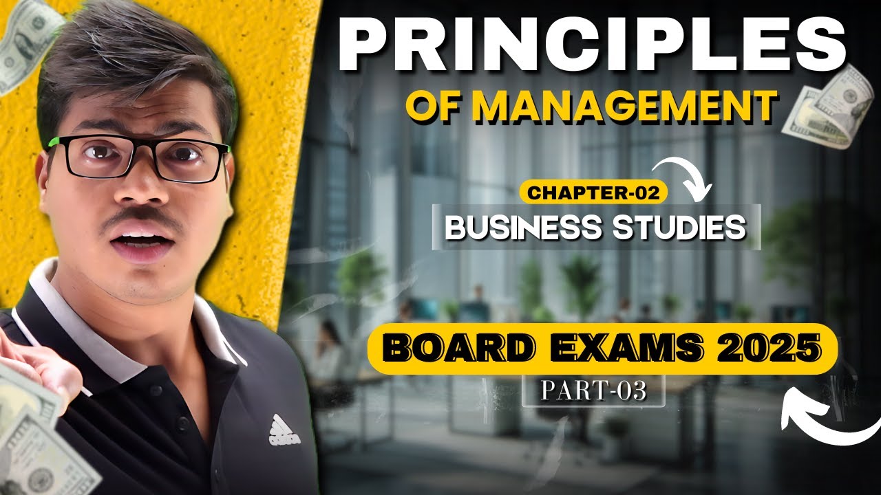 Principles of Management | Part 3 | F.W. Taylor Scientific principles of management | Class 12 B.st.