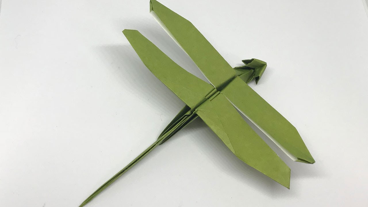 簡単にできる折り紙のトンボ