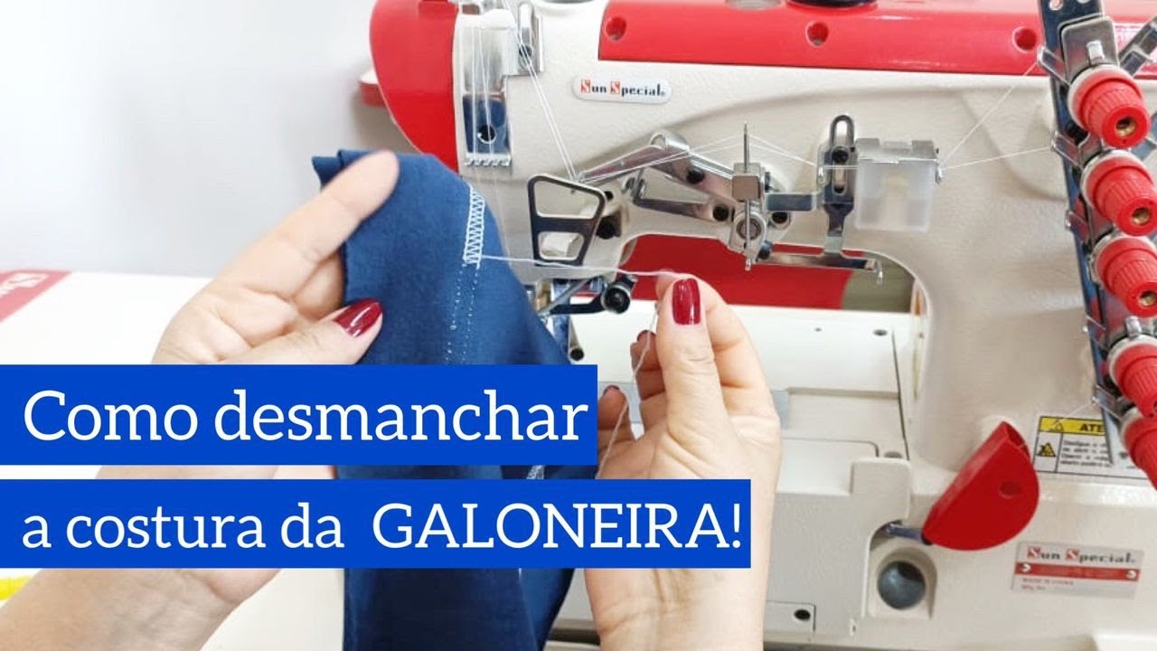 Como desmanchar a costura da Galoneira FÁCIL 