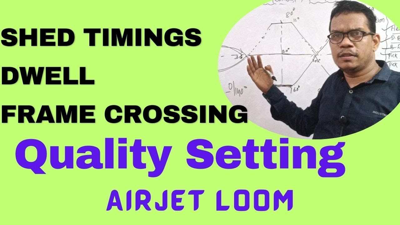 SHED TIMINGS,DWELL, EARLY and LATE SHED in AIR JET LOOM - QUALITY SETTING