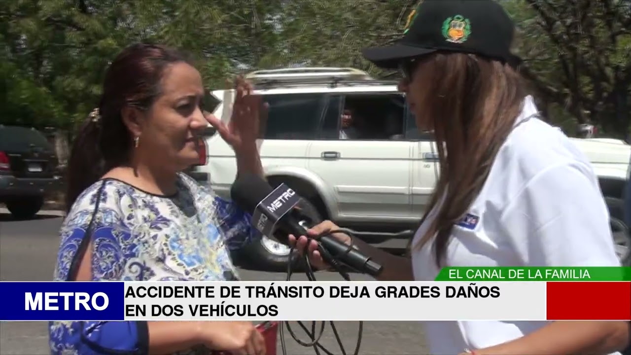 ACCIDENTE DE TRÁNSITO DEJA GRADES DAÑOS EN DOS VEHÍCULOS