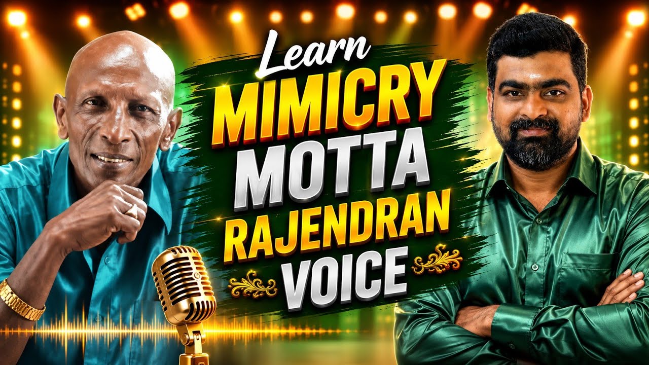 🔴 🔴Video: Motta Rajendran Voice -Learn Mimicry in Easy ways with Mimicry Mani