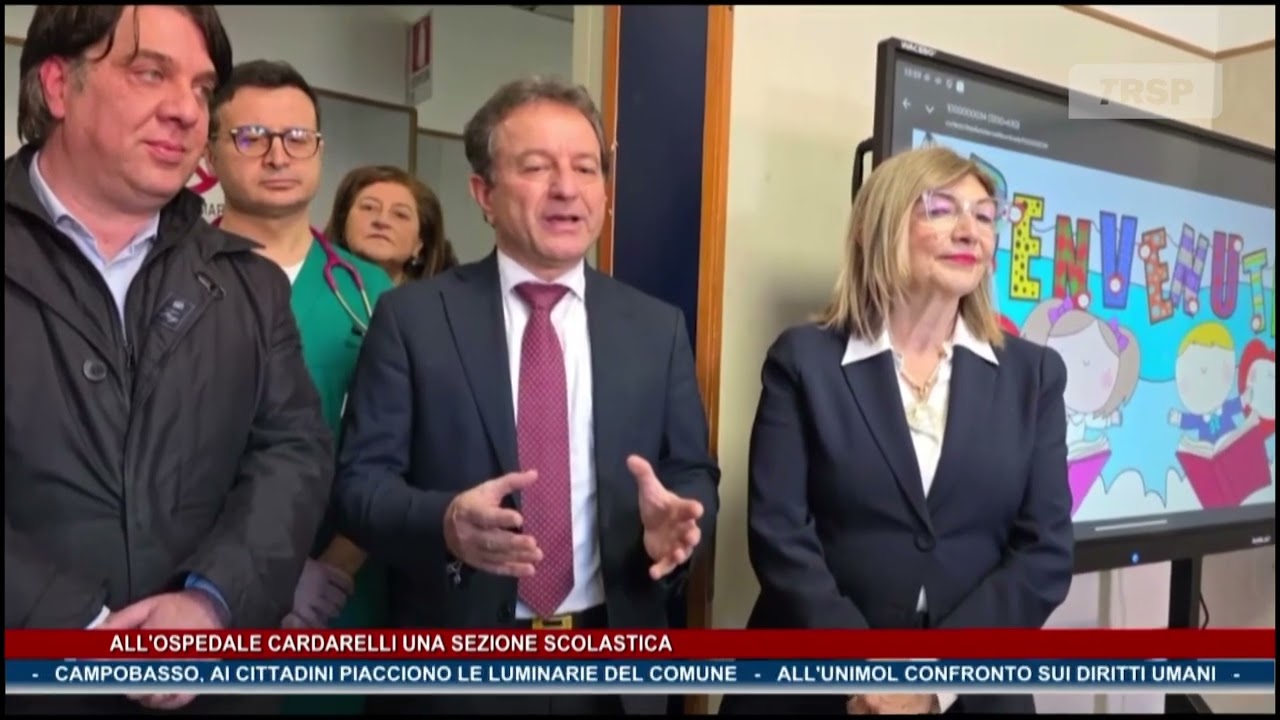 All'ospedale Cardarelli una sezione scolastica TG NEWS MOLISE DEL 10-12-25 - TRSP -