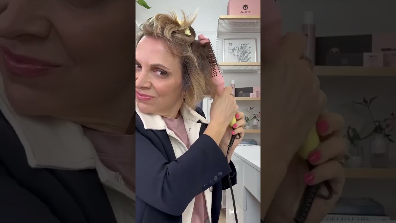 Effortlessy Bouncy Hair Styled in 5 Minutes with the FAUXblo Thermal Brush