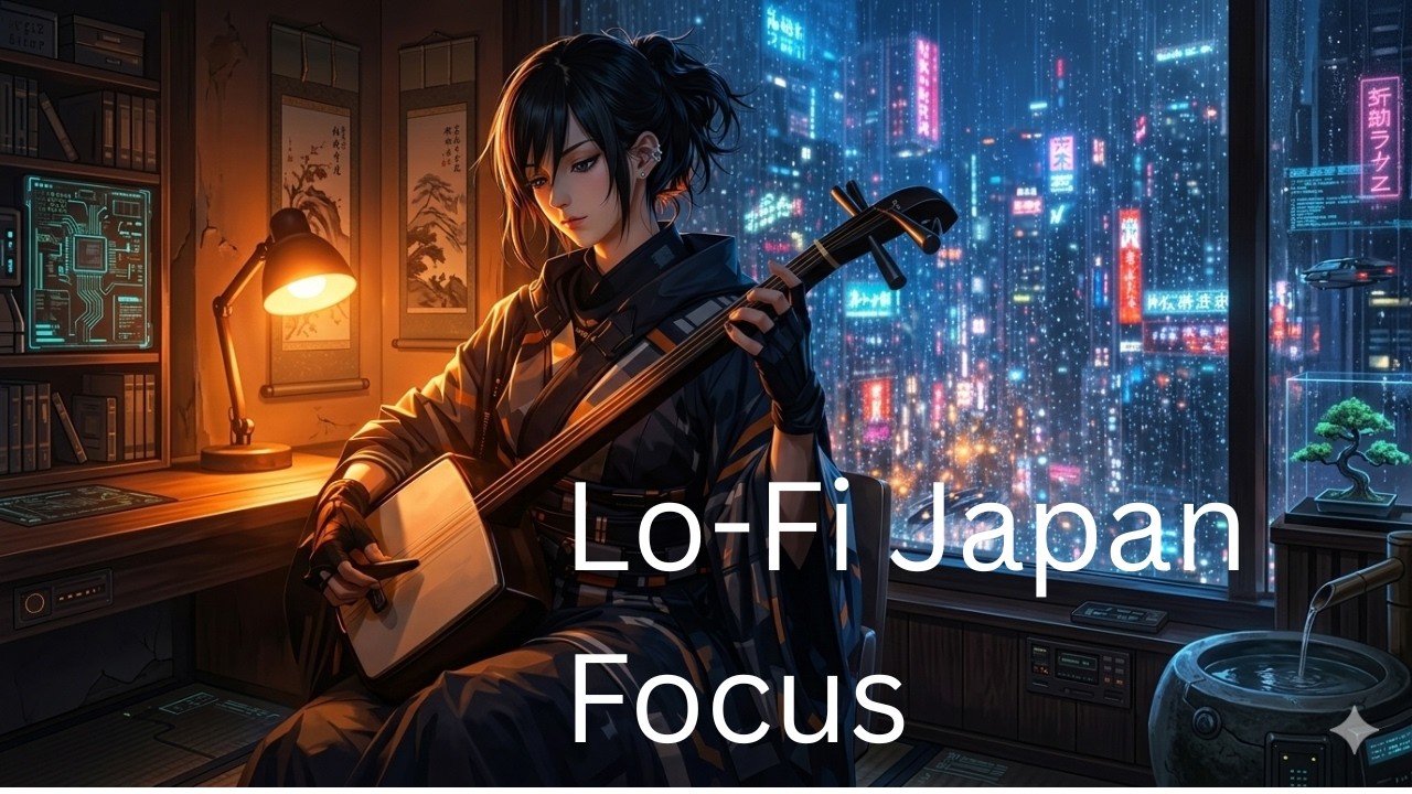 Lo-Fi Japanese Focus Music | Shamisen Chill Study Beats