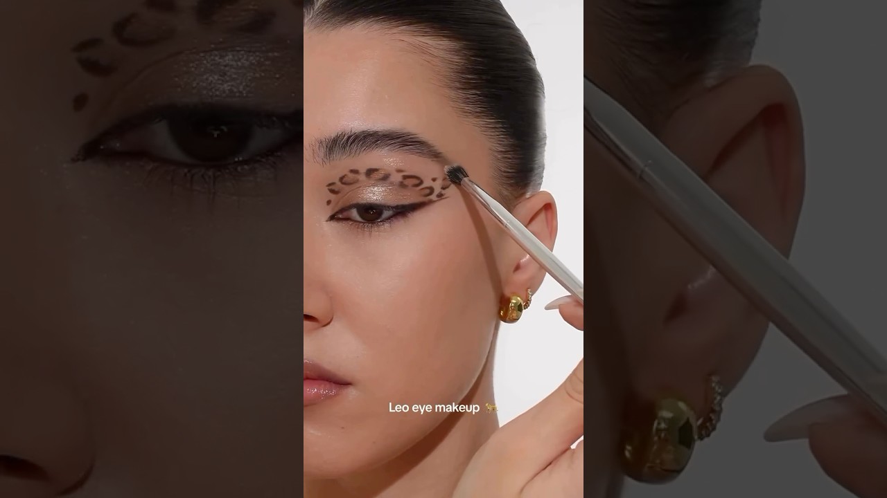 FUN EYE TUTORIAL. LEOPARD PRINT 🐆#leopard #eyemakeup #makeup #eyemakeuptutorial by amiliabernini