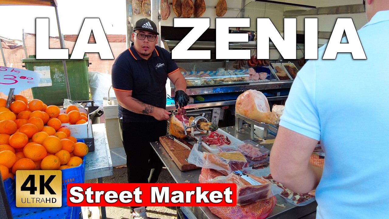 La Zenia - Street Market | Costa Blanca - Walking tour 2024 [4k 60fps]